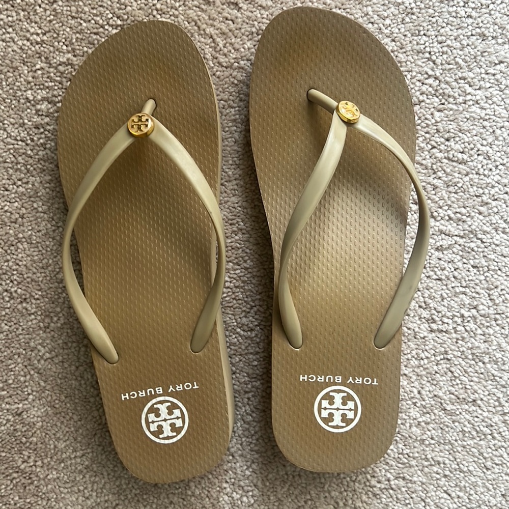 Tory Burch wedge style flip flop
